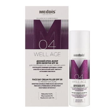 Крем-филлер дневной для лица Meddis Well Age SPF 30, 50 мл