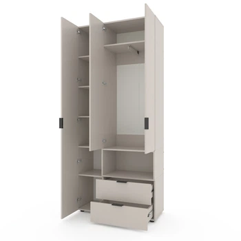 Шафа Metkas Home A002R 1000x420x2300 ЛДСП Кашемір
