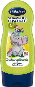 Детский шампунь гель для душа Bübchen Shampoo & Duschgel Dschungelbande 230 мл