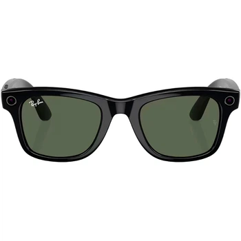 Cмарт-очки Ray-Ban Meta Wayfarer Shiny Black Frame Green Lenses (RW4006 601/71 50-22) [101567]