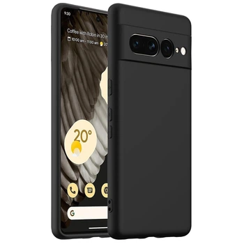 Чехол Fiji Full Soft Premium для Google Pixel 7 Pro противоударный бампер с микрофиброй Black