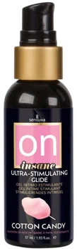 Збуджувальна змазка Sensuva Ultra-Stimulating glide On Insane Cotton Candy на гібридній основі 57 мл (ROZ6501053579)
