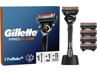 Станок для голiння GILLETTE 1шт Fusion ProGlide з 4 змінними картриджами + Підставка