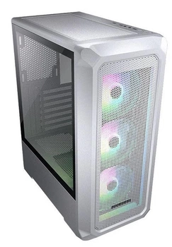 Корпус Midi-Tower без БЖ Cougar Archon 2 Mesh RGB White (панель з шліфованого алюмінію, RGB, загартоване скло)
