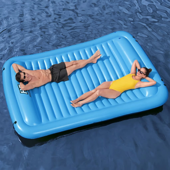Надувний матрац Bestway з підголівником Sun Soaker 290 x 191 см 44707 (6941607310830)  