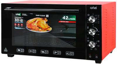 Електрична піч ARTEL MD 4218 L BLACK-BLACK-RED