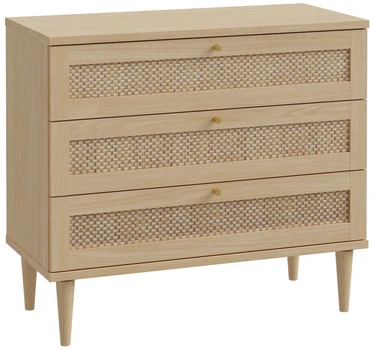 Комод Frisco CALASETTA 904x414x801 Дуб елегант/Техноротанг 3ш (23281-CQSK211)