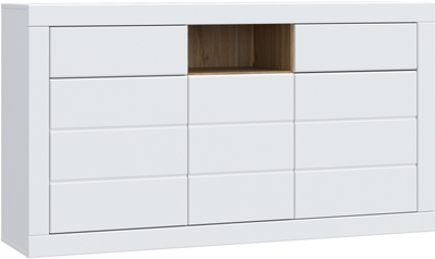 Комод Frisco LEFKADAS 1707x935x414 Белый/Дуб Маувелла 3д2ш (23269-LFKK233)