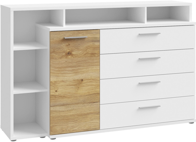 Комод Frisco MAYACUS 1531x985x413 Белый/Дуб Маувелла 1д3ш (23274-JCKK351L)