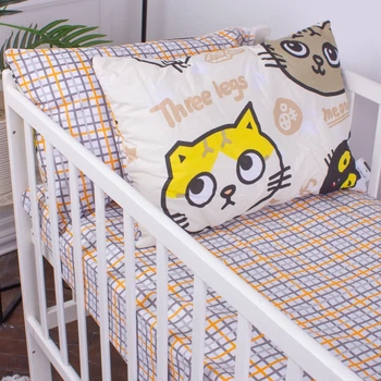 Простынь на резинке MirSon Бязь Kids Time 18-0007 Cool Cat высота 25 см 90х200 см (2200007002603)