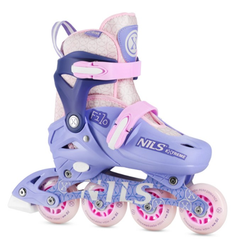 Łyżworolki Nils Extreme NA13102 XS 26-29 Fioletowe (5907695578683)