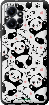 Чехол на Xiaomi Redmi Note 12 4G Панды "4318b-3021-70447"