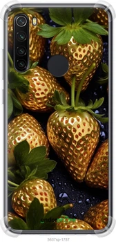 Чохол на Xiaomi Redmi Note 8 Золота полуниця "5637sp-1787-70447"