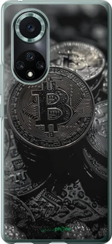 Чехол на Huawei Nova 9 Pro Black Bitcoin "6090u-2503"