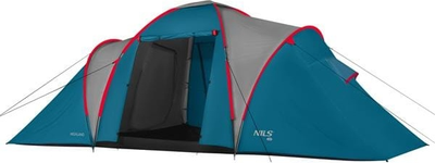 Namiot Nils Camp Highland kempingowy NC6031 Blue-Light Grey (5908261680700)