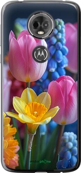 Чехол на Motorola Moto E5 Plus Весенние цветы "6058u-1412-70447"