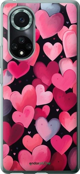 Чехол на Huawei Nova 9 Pro Сердечки 4 "5662u-2503-70447"