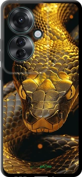 TPU чохол на Oppo Reno11 F Golden snake "6072b-3671-70447"