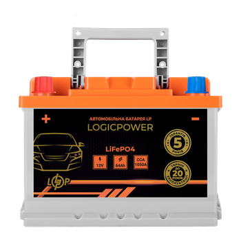 Автомобильный аккумулятор литиевый LP LiFePO4 12V - 64 Ah (+ слева) BMS 1050А