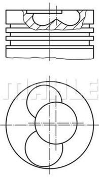 Поршень MAHLE (030 40 02)