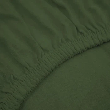 Простынь на резинке трикотажная MirSon 19-404 Olivi 180x200x25 (2200001480346)