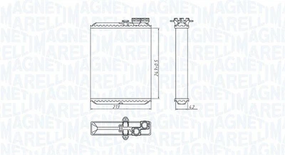 Радіатор пічки Magneti Marelli (350218427000)