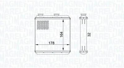 Радіатор пічки Magneti Marelli (350218434000)
