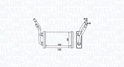 Радіатор пічки Magneti Marelli (350218468000)