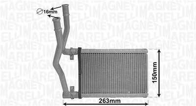 Радиатор печки Magneti Marelli (350218490000)