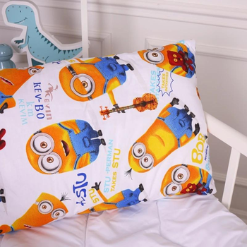 Подушка антиалергенна MirSon Kids Time 20-0036 Minions 50x70 см Бавовна Середня (2200009665387)