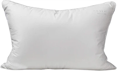 Подушка MirSon №1015 Silver Cloud бавовна низька 40x60 см (2200010362923)