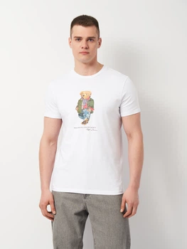 Футболка бавовняна чоловіча Polo Ralph Lauren 11474.2 XL Біла (smt2000000031446)