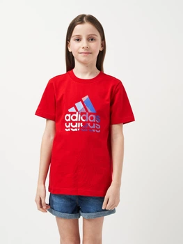Підліткова футболка Adidas U Bl Gt IB9161 170-176 см Better Scarlet (4066745025094)