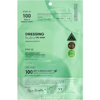 Двоетапна гідрогелева маска VT Cosmetics Reti-A Reedle Shot 100 2Step Hydrogel Mask з мікроголками та ретинолом 1 шт