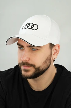 Бейсболка унисекс Braxton Audi 58207 56-58 Белый (58219)