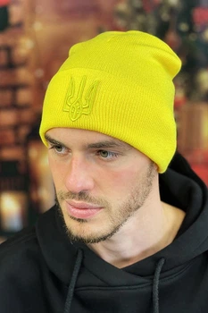 Чоловіча шапка Жовтий Braxton"Тризуб"