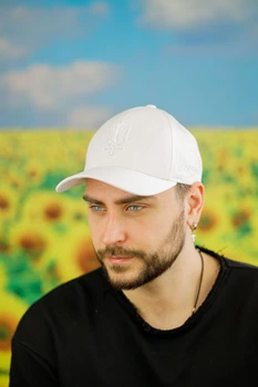 Бейсболка унисекс Braxton Україна понад усе 57462 56-60 Белый (57803)