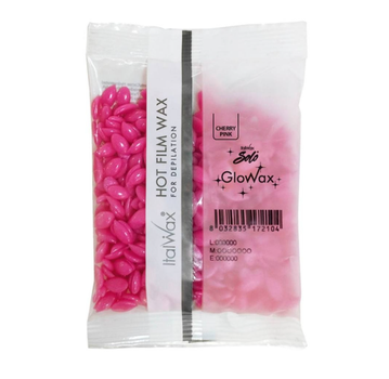 Горячий воск ItalWax GloWax Solo в гранулах для лица 100 г, розовая вишня