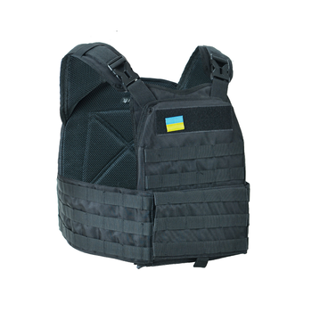 Плитоноска Кіраса тактична one size кордура чорна 103
