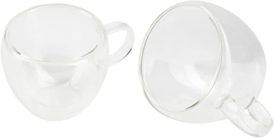 Набор стеклянных чашек Bergner Coffee & tea lovers 100 мл х 2 шт (BG-20114-MM)
