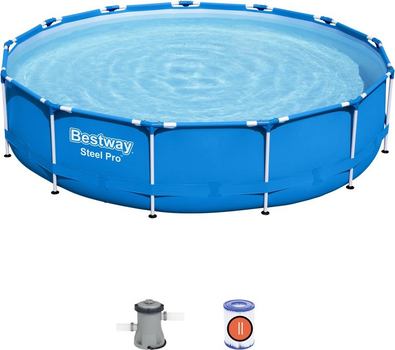 Каркасний басейн Bestway Steel Pro 396 x 84 см 84643 (6942138984453)