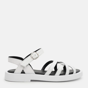 Жіночі сандалії шкіряні PARADIZE SHOES SAN-2704 38 24.2 см Білі (ROZ6501062239)