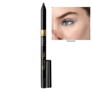 Гелевый карандаш для глаз Avon «СуперУстойчивость» SILVER SHIMMER/Серебристое мерцание