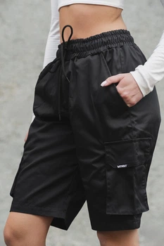 Жіночі Трикотажні Шорти Карго Volt Reflective Black XL (8049587)