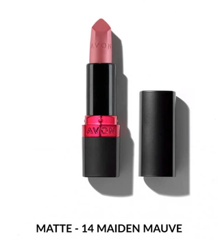 Увлажняющая матовая губная помада Avon «Ультра» 14 Maiden Mauve/14 Яркий лиловый