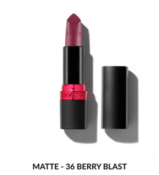 Матовая губная помада Avon «Ультра» 36 Berry Blast/ 36 Ягідний коктейль
