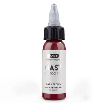 Чорнило для татуювання Mast Tattoo Ink DARK BROWN, 30 мл
