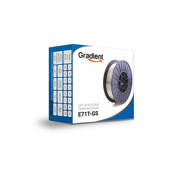 Проволока сварочная флюсовая GRADIENT E71T-GS Ø 0, 8 мм (1 кг)