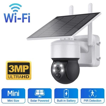 Автономная WIFI IP камера видеонаблюдения Sectec ST-S517C-3M-WIFI с солнечной панелью и аккумулятрной батареей 12000 мАч