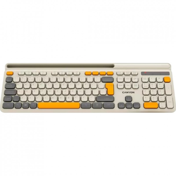 Клавіатура Canyon HKB-W03 Wireless UA Beige (CNS-HKBW03BG) (248236)